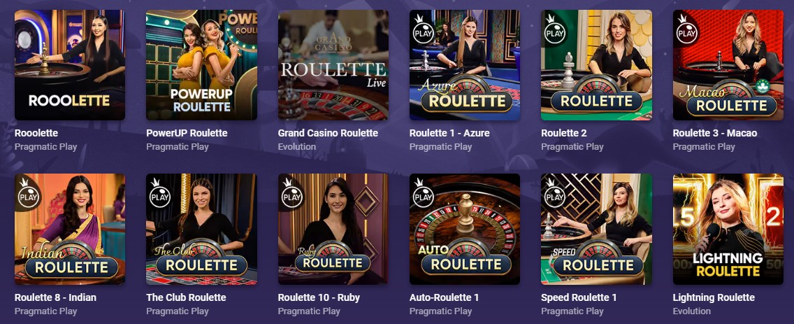 Roobet Roulette Games