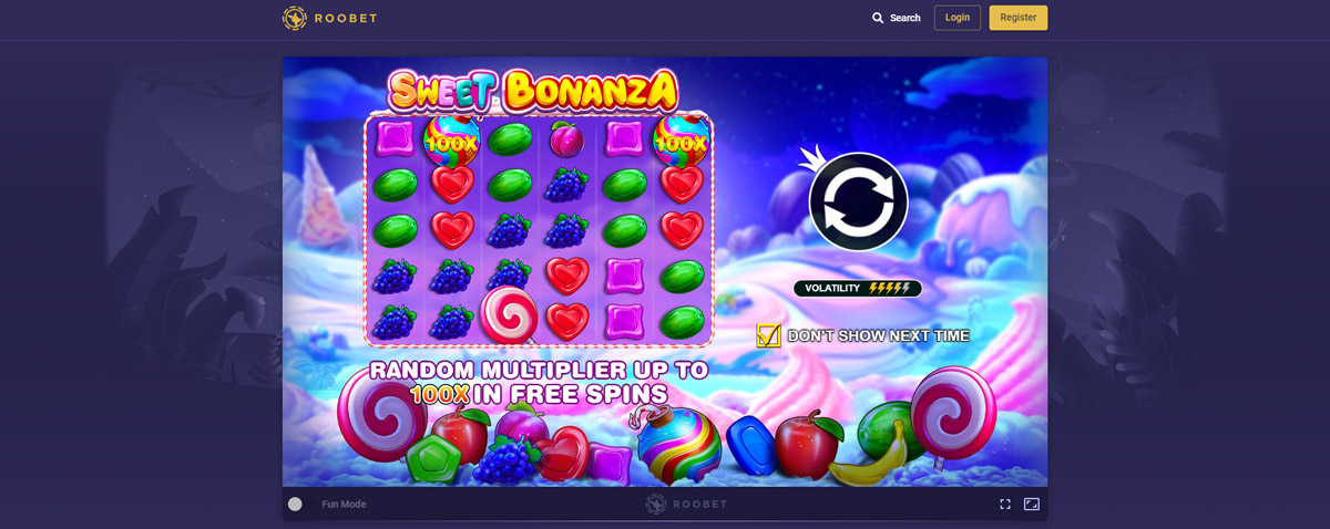 Roobet Sweet Bonanza